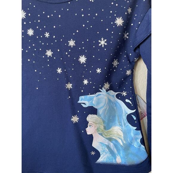 Disney Frozen II Princess Queen Elsa The Nokk Long Sleeve Top Pants Set Size 6 - Picture 4 of 10